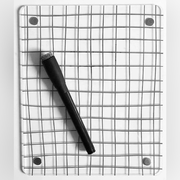 Magnetic Dry Erase Whiteboard Locker Marker Fridge Magnets Clear 7โX 8.5โ - Picture 2 of 3